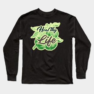 Healthy life starts with veggie Long Sleeve T-Shirt